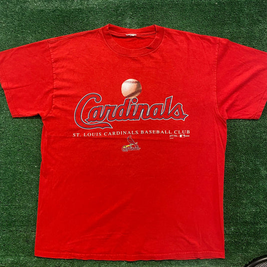 Vintage Y2K St. Louis Cardinals MLB Baseball Logo Sports Tee