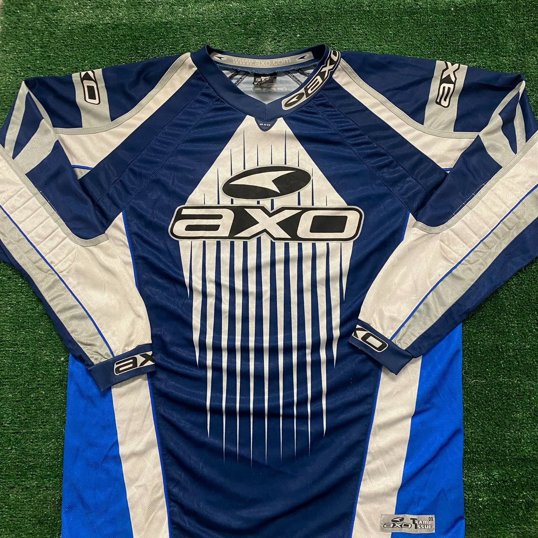 Vintage 90s AXO Motocross Jersey Shirt MotoX Long Sleeve – Agent