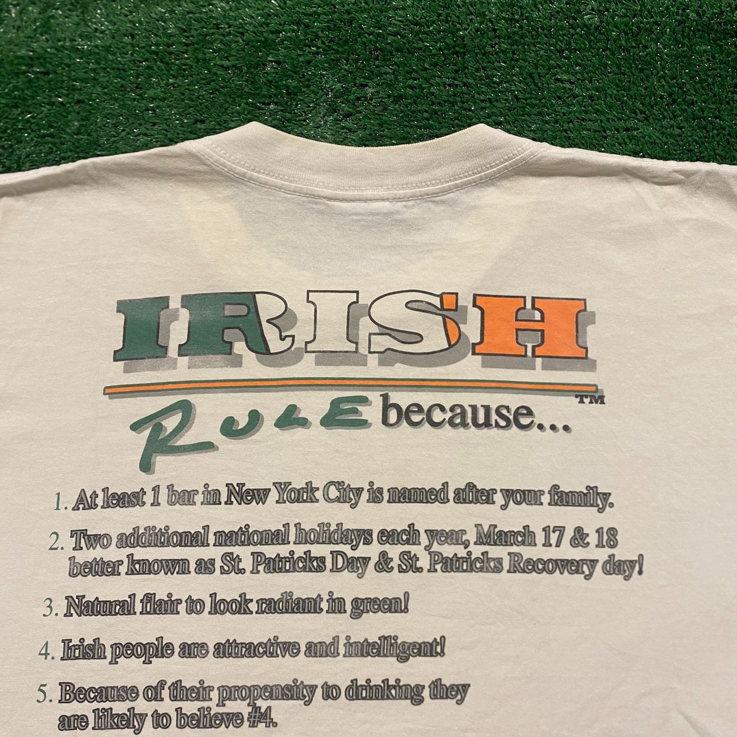 Ireland Irish Humor Vintage 90s Funny T-Shirt