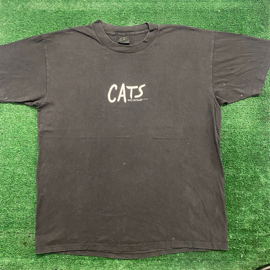 Vintage 80s CATS Musical Promo Sun Faded Single Stitch Tee
