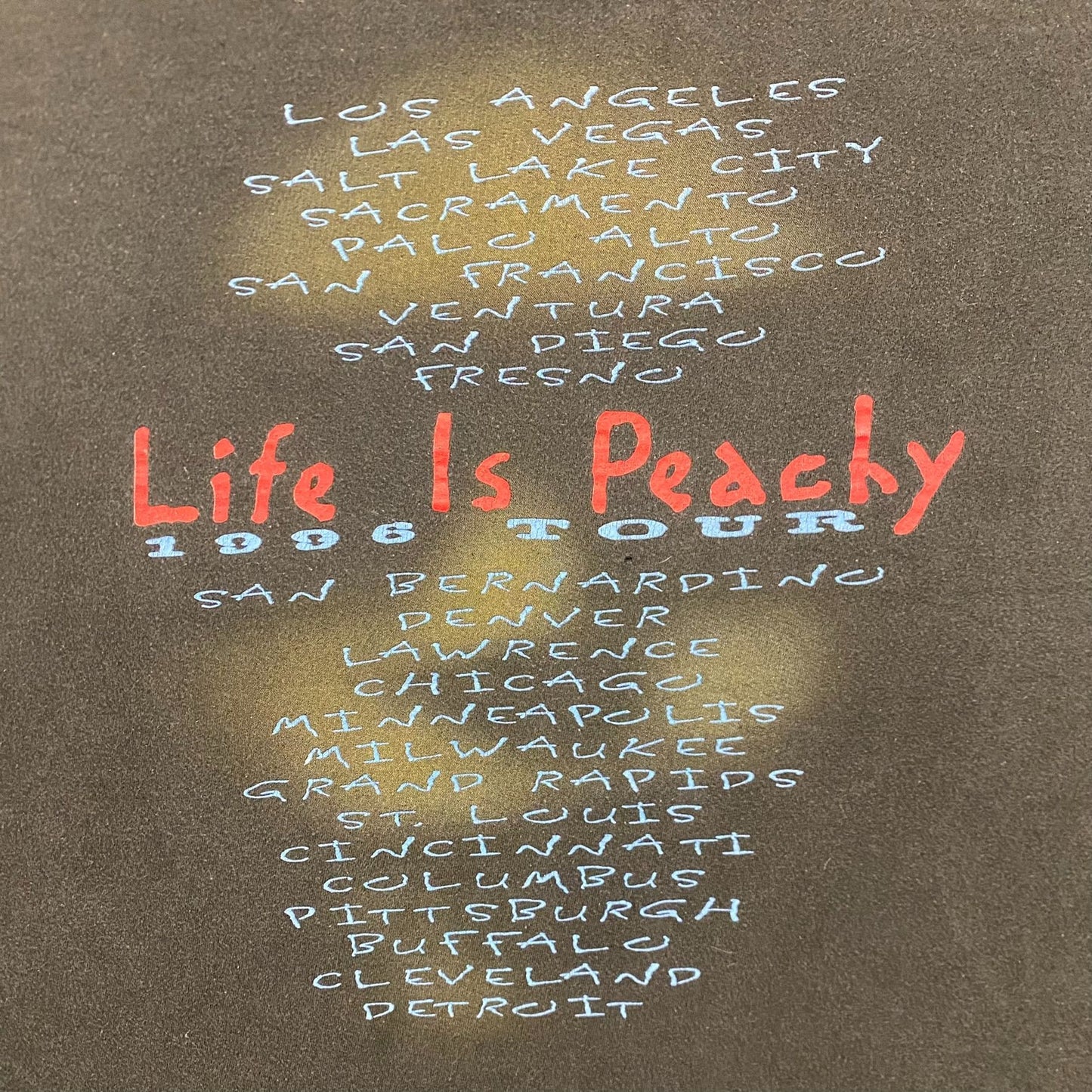 Vintage 90s Korn Life is Peachy Sun Faded Nu Metal Band Tee