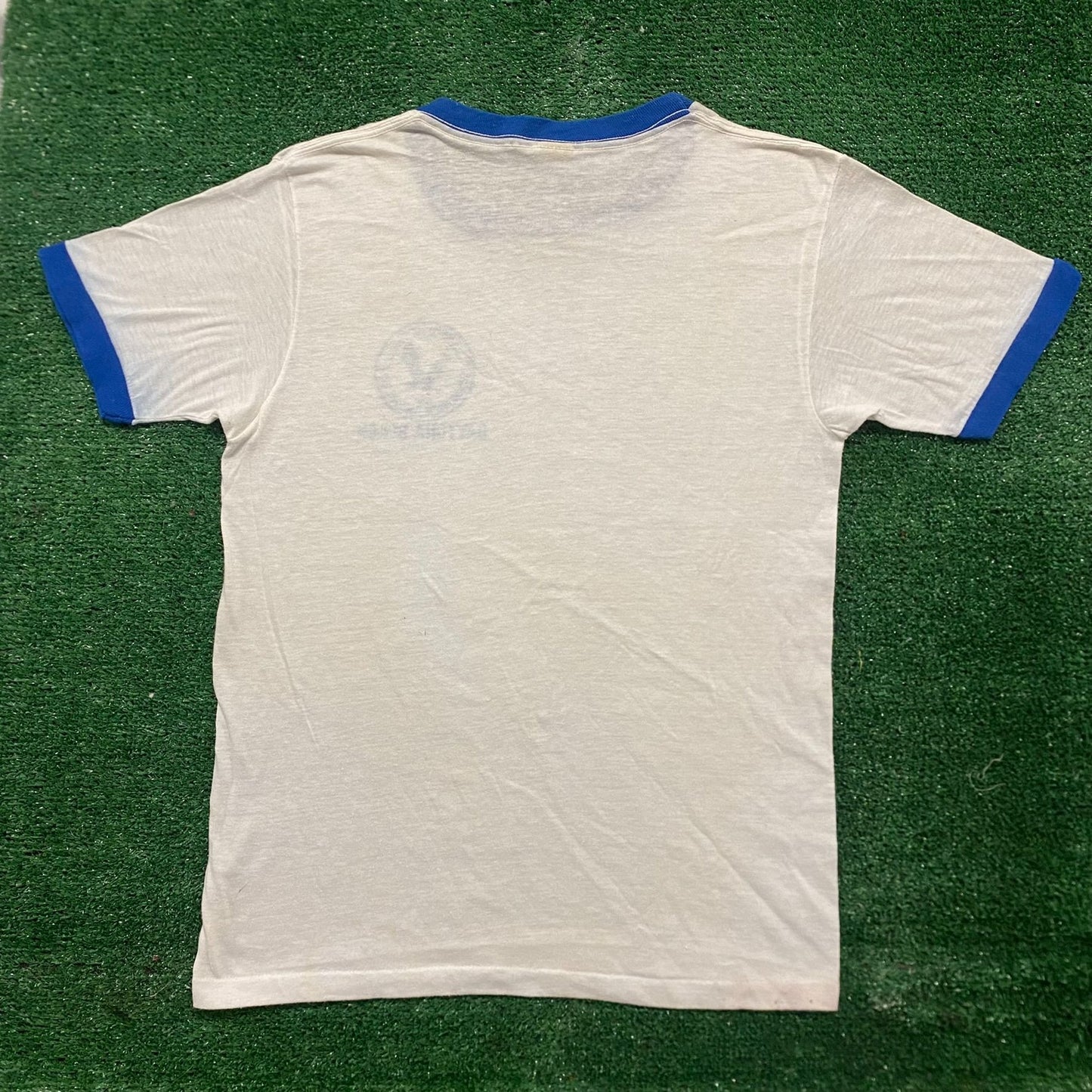 Vintage 80s Embry Riddle University Single Stitch Ringer Tee