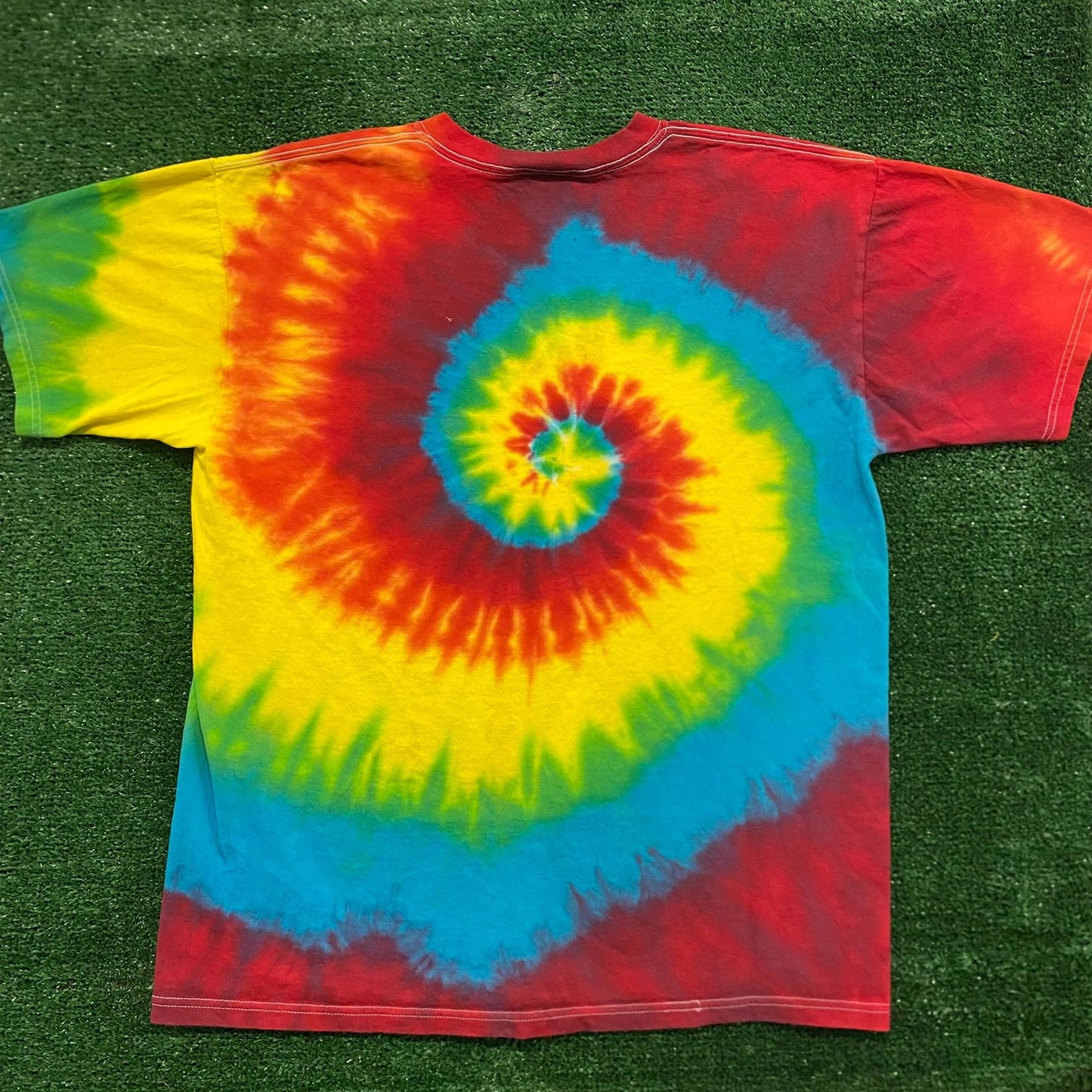 Rainbow Tie Dye Spiral Swirl Vintage Hippie T-Shirt