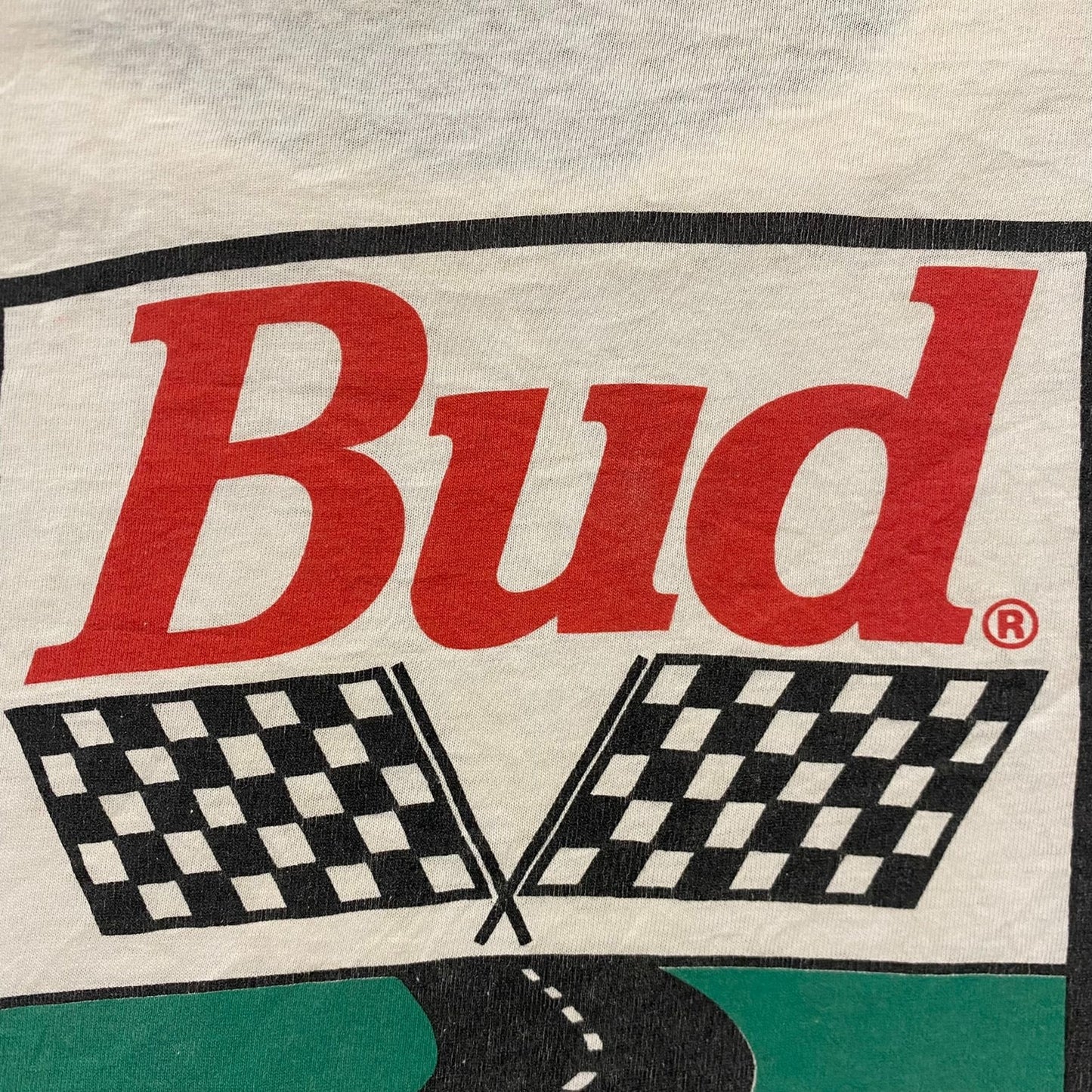 Vintage 90s Essential Budweiser Racing Single Stitch T-Shirt
