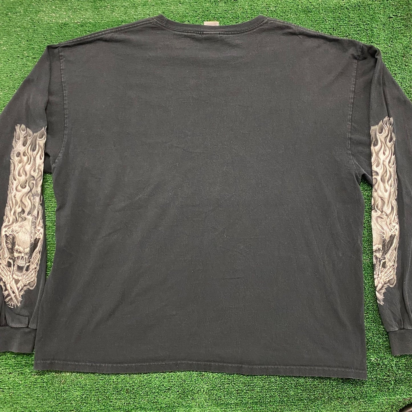 Smoking Gun Murder Skulls Vintage Goth Emo Punk T-Shirt