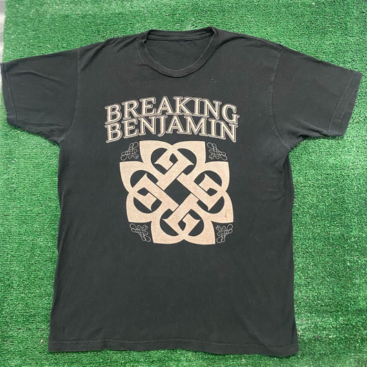 Vintage Y2K Breaking Benjamin Tour Essential Rock Band Tee