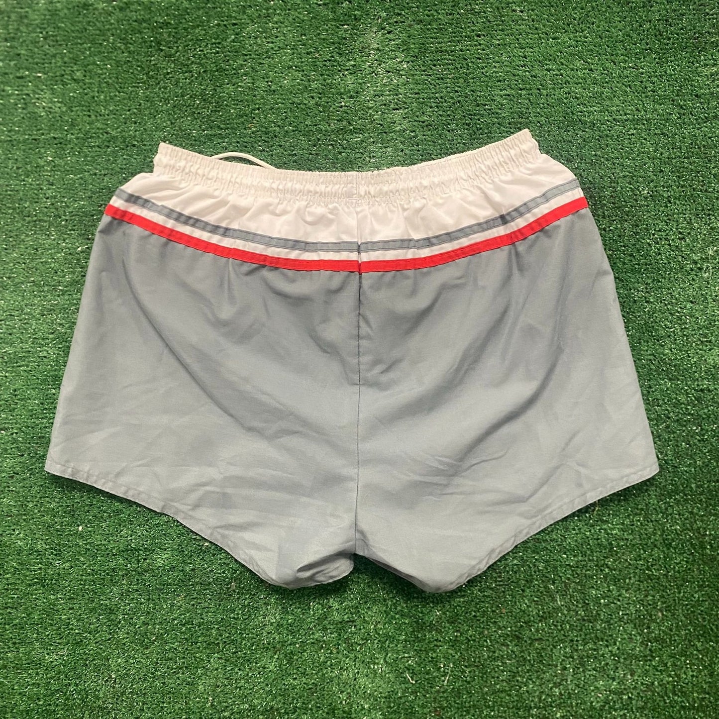 Vintage 80s Mickey Mouse Essential Striped Athletic Shorts