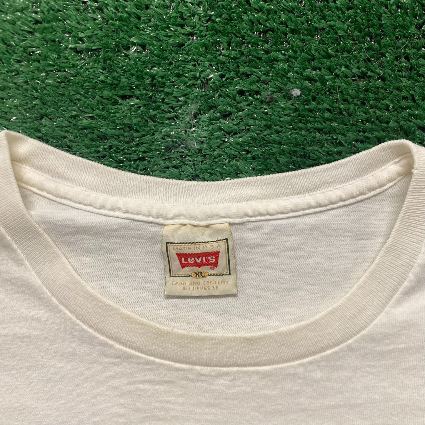 Vintage 90s Levi's Quote Shirt Single Stitch USA Red Tab Tee