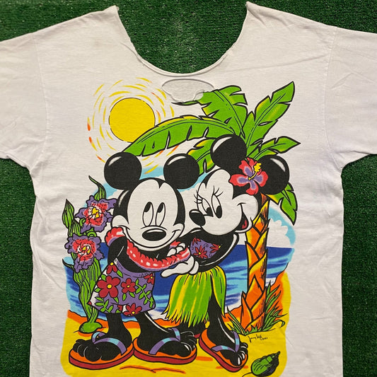 Mickey Minnie Beach Vintage 90s Cartoon T-Shirt