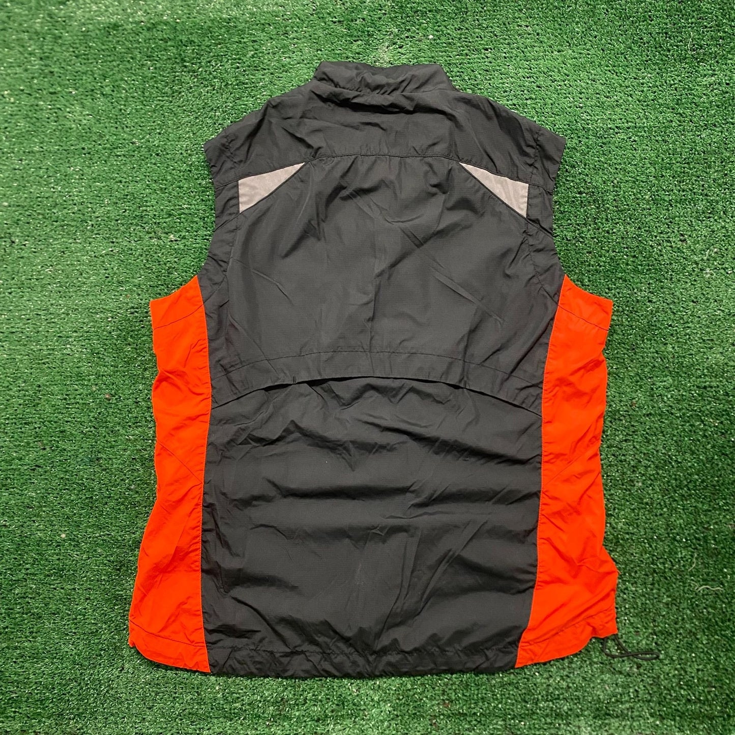 Vintage Y2K Nike Swoosh Zip Vest Nylon Drill Logo Jacket