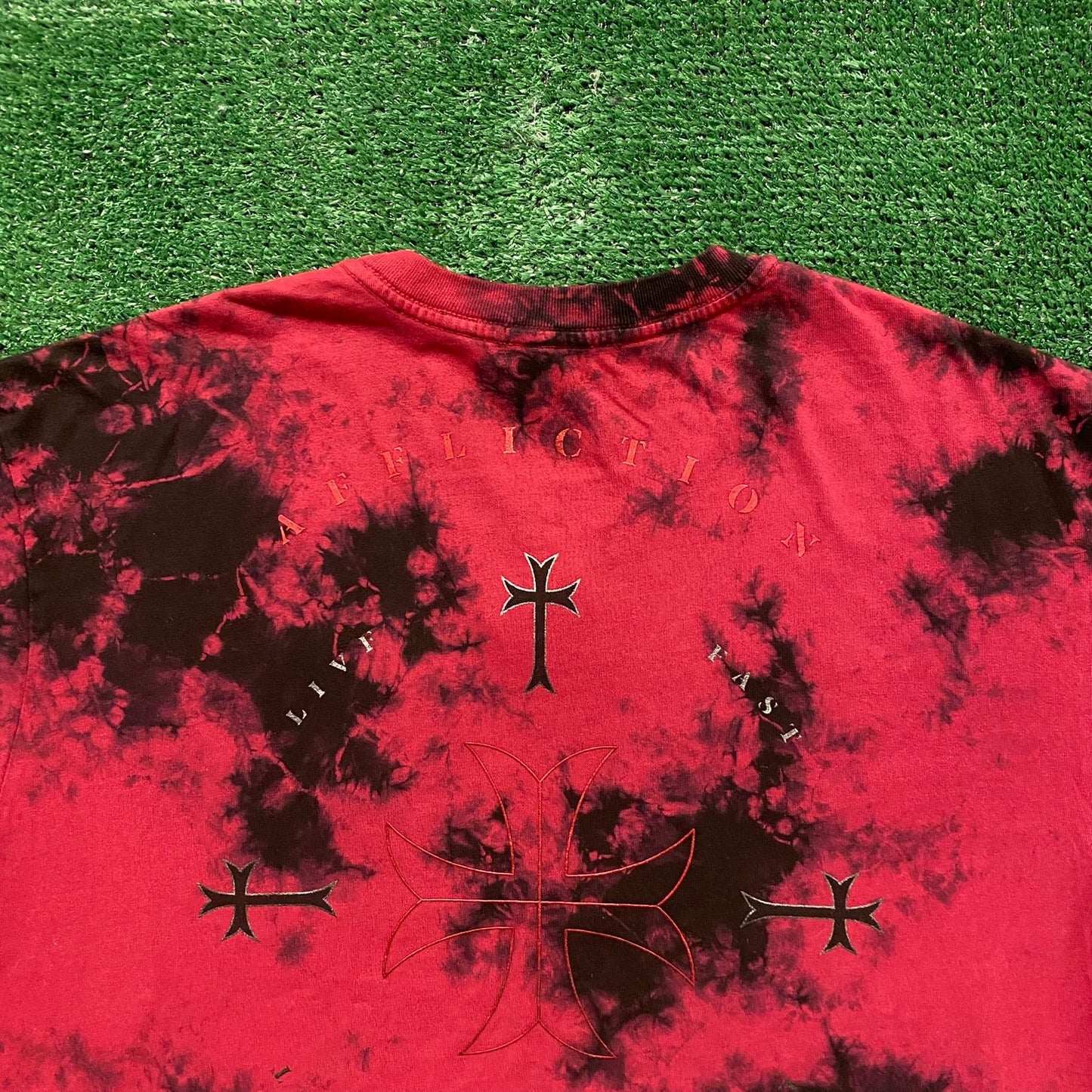 Affliction Black Label Cross Vintage Goth Gothic T-Shirt