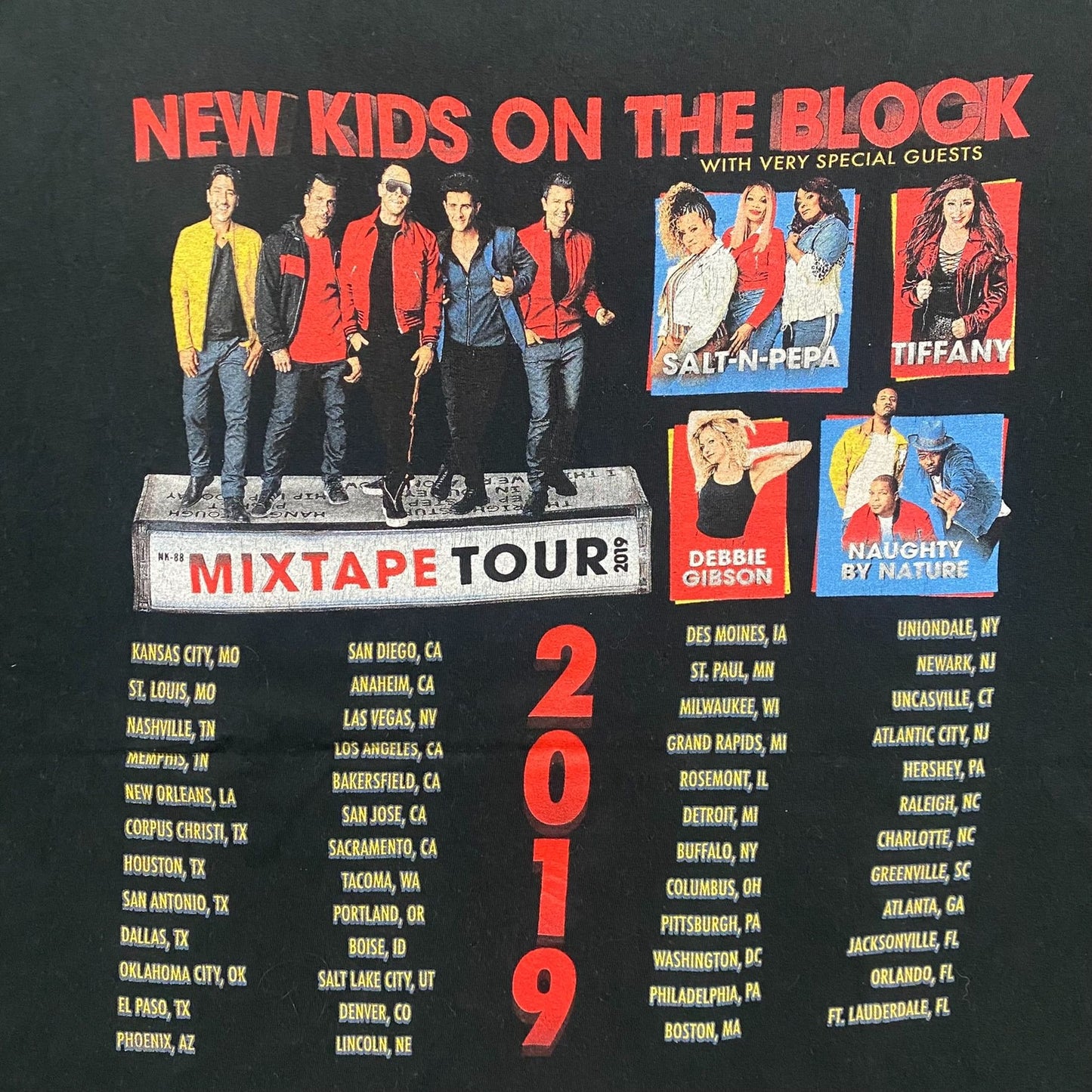 New Kids on the Block 30 Years Tour Boy Band Concert Tee