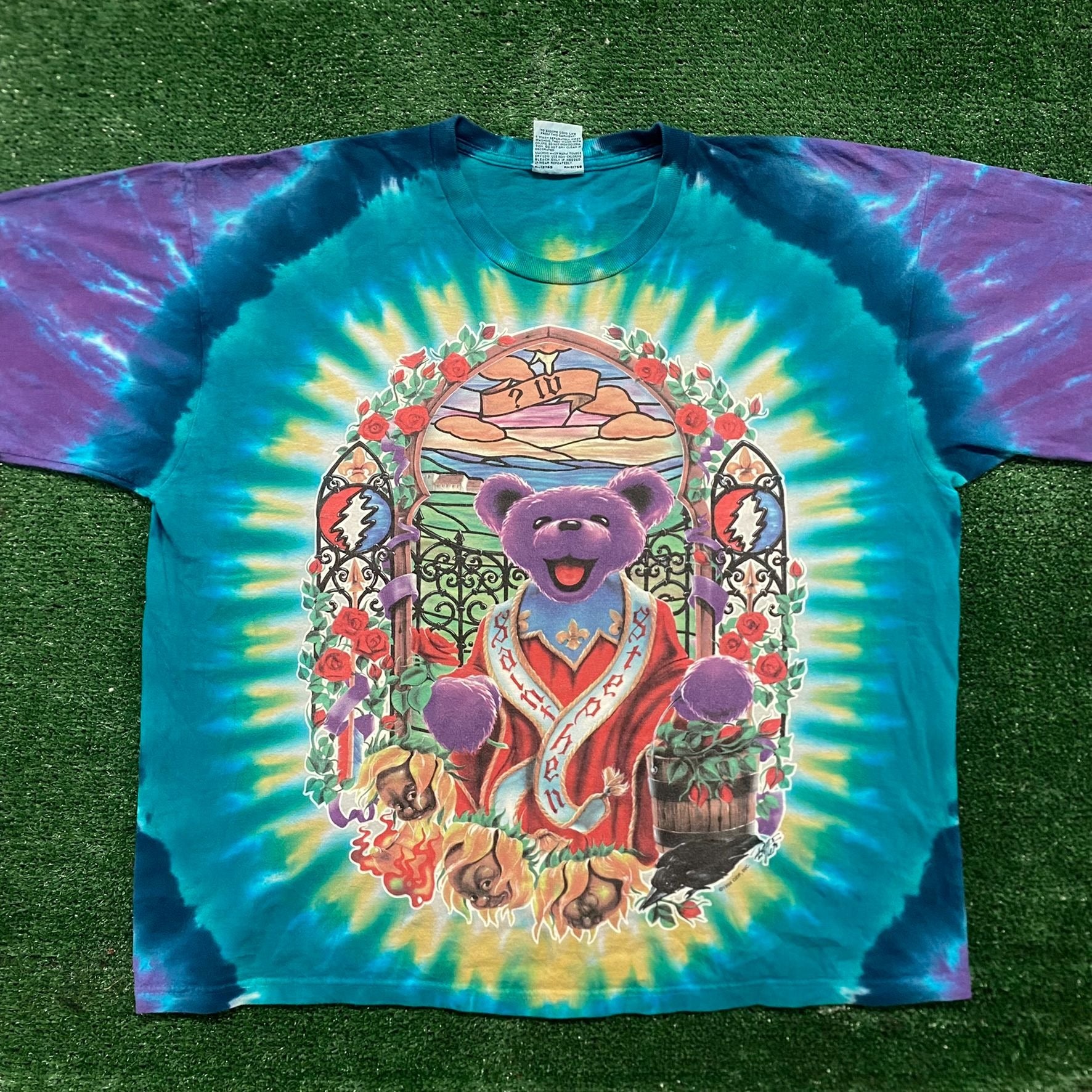 Vintage 90s Grateful Dead Saint Stephen Tie Dye Band Tee – Agent