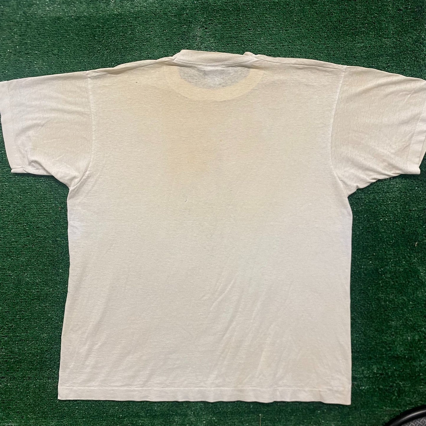 Vintage 80s Baseball Eye Test Single Stitch Sports Humor Tee