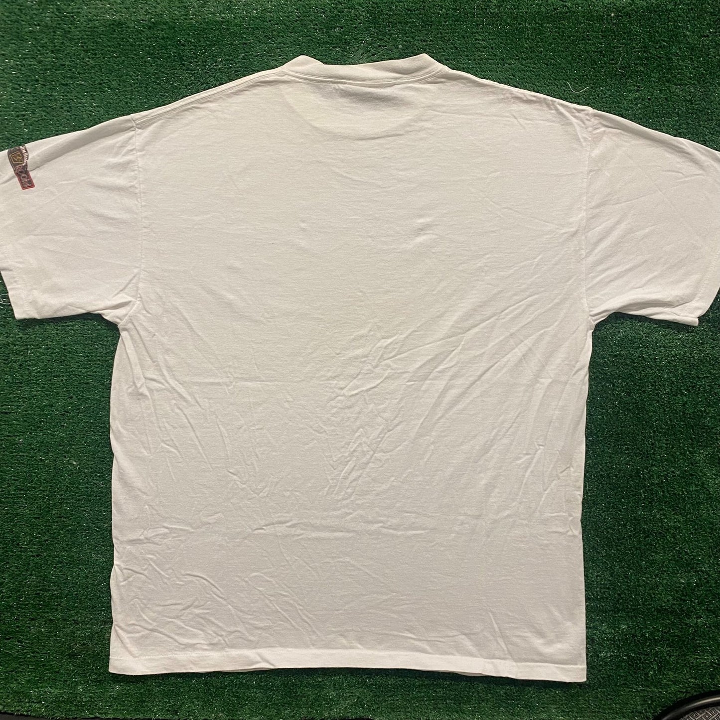 Vintage 90s Jim Beam Shirt Back Room Bar Alcohol Whiskey Tee