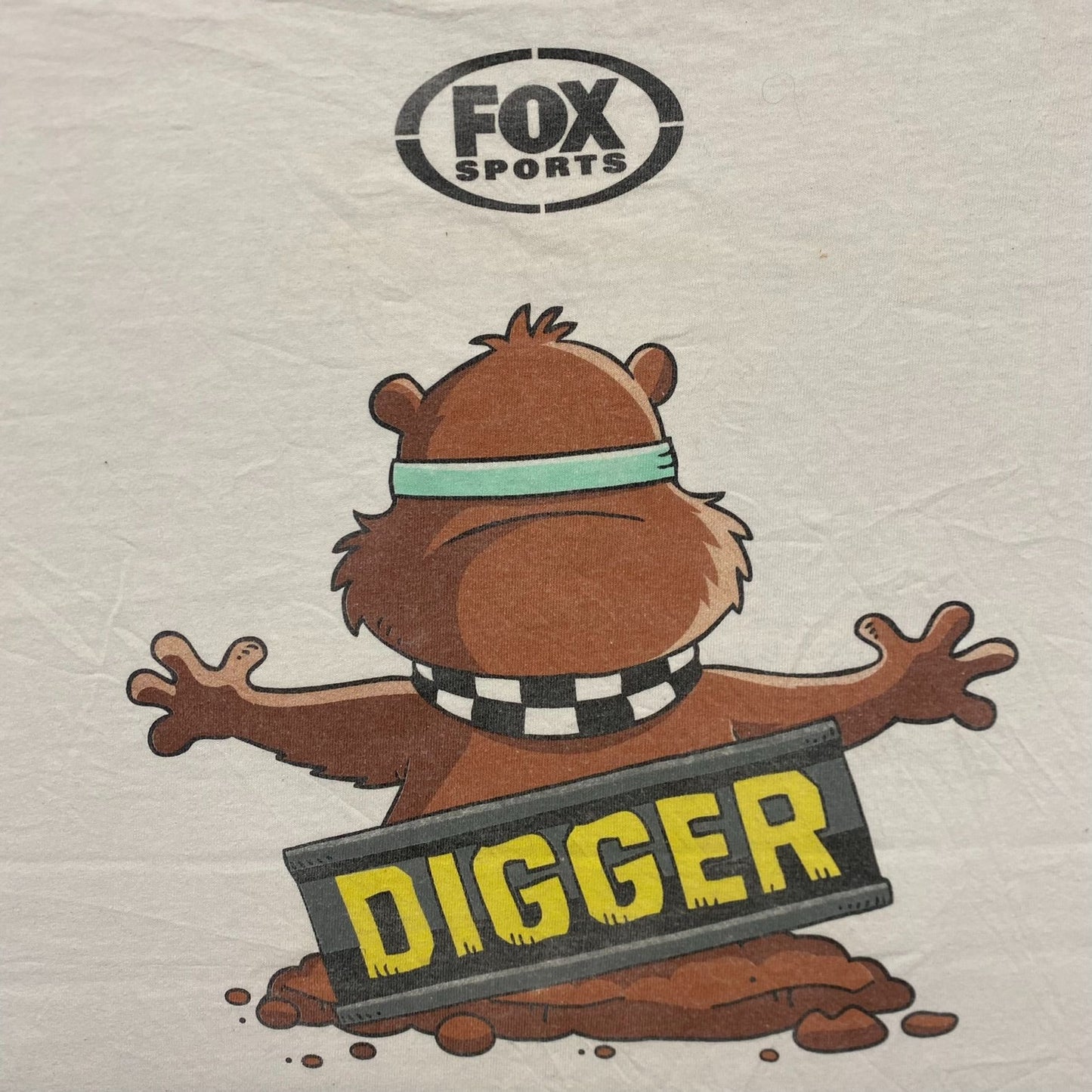 Vintage Y2K NASCAR FOX Sports Gopher Cam Racing Baggy Tee