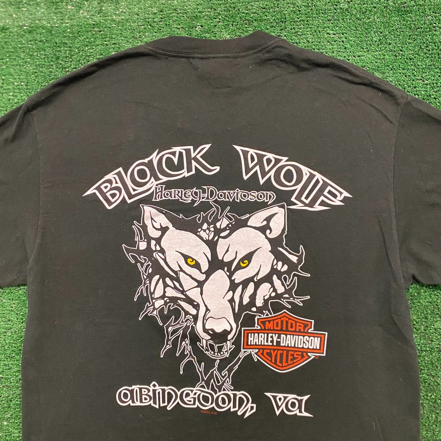 Harley Davidson Wolf Vintage Moto Biker T-Shirt