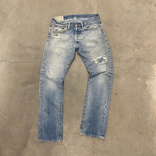 Vintage Y2K Polo Ralph Lauren Faded Distressed Denim Jeans