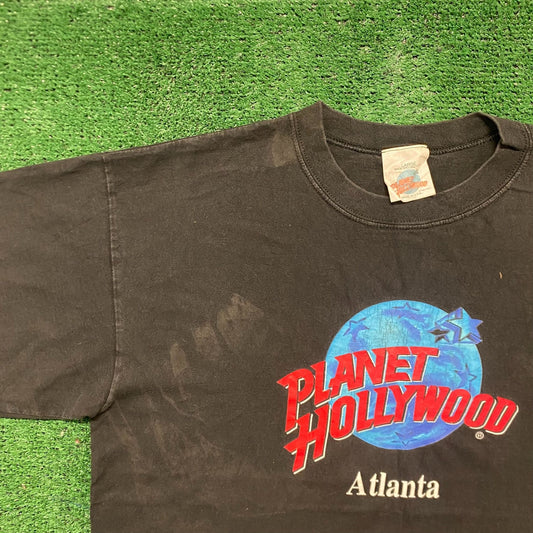 Vintage 90s Planet Hollywood Atlanta Logo Baggy Tourist Tee