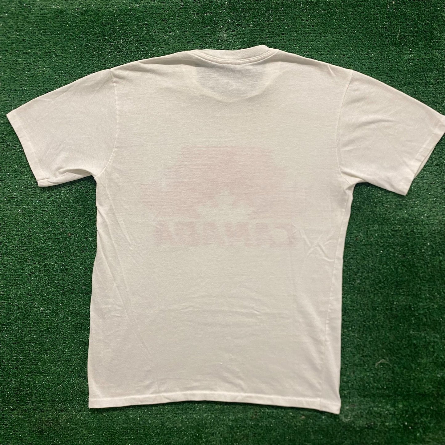 Vintage 80s Canada Flag Shirt Single Stitch White Tourist Tee
