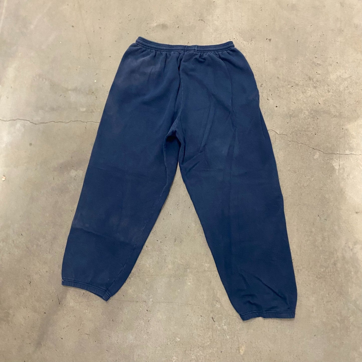 Vintage 90s Navy Blue Essential Baggy Fleece Sweatpants