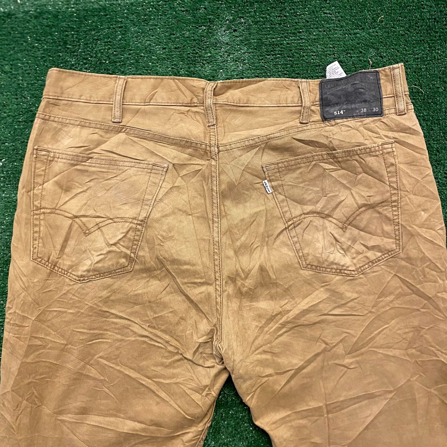 Levi's 514 Straight Fit Vintage Tan Khakis Chinos Pants