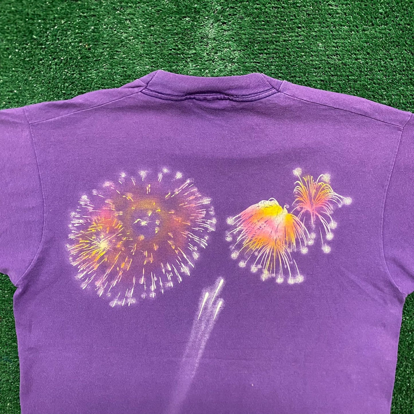 Vintage 90s Disney World Fireworks Single Stitch T-Shirt