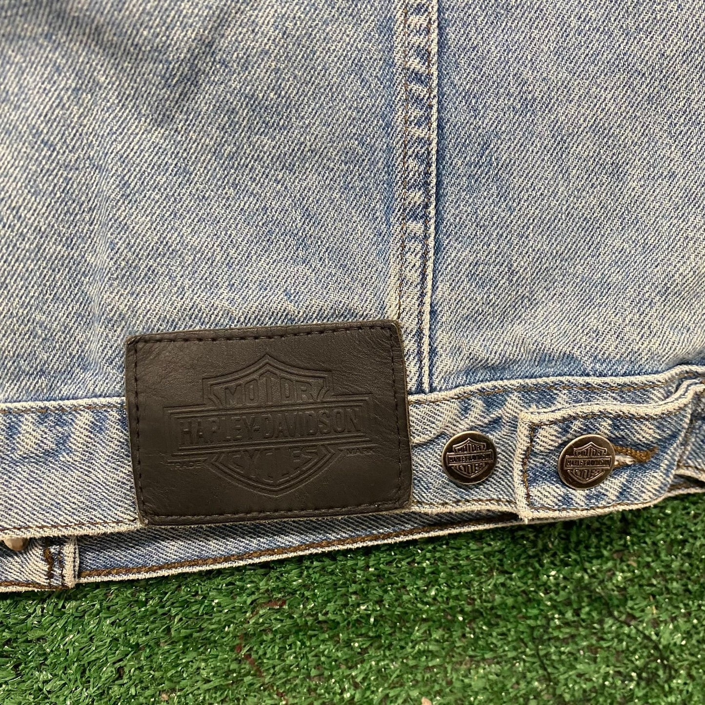 Vintage 90s Harley Davidson Essential Denim Trucker Jacket