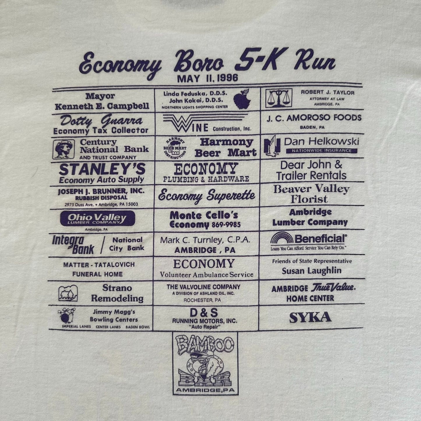 Vintage 90s Road Runner 5K T-Shirt Single Stitch White L Looney Tunes Streetwear