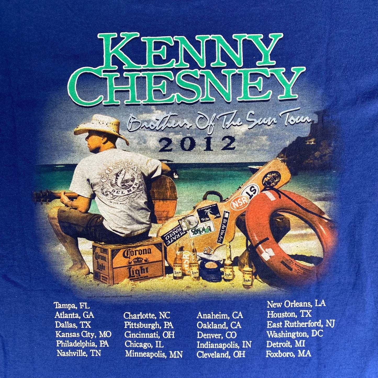 Vintage Y2K Kenny Chesney Shirt Country Music Concert Tour Tee
