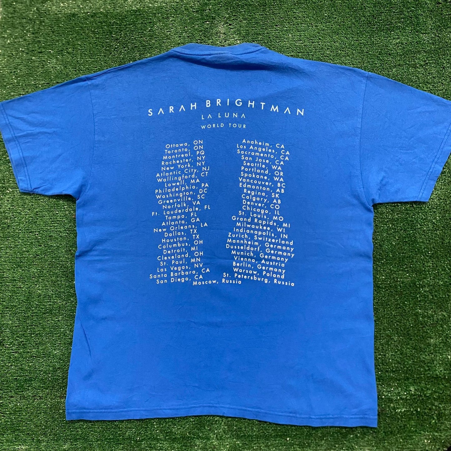 Vintage Y2K Sarah Brightman La Luna Tour Band T-Shirt