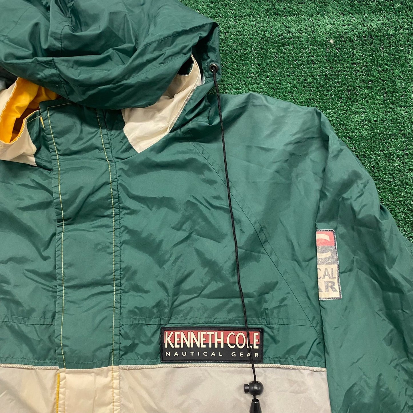 Vintage 90s Color Block Windbreaker Lightweight Jacket