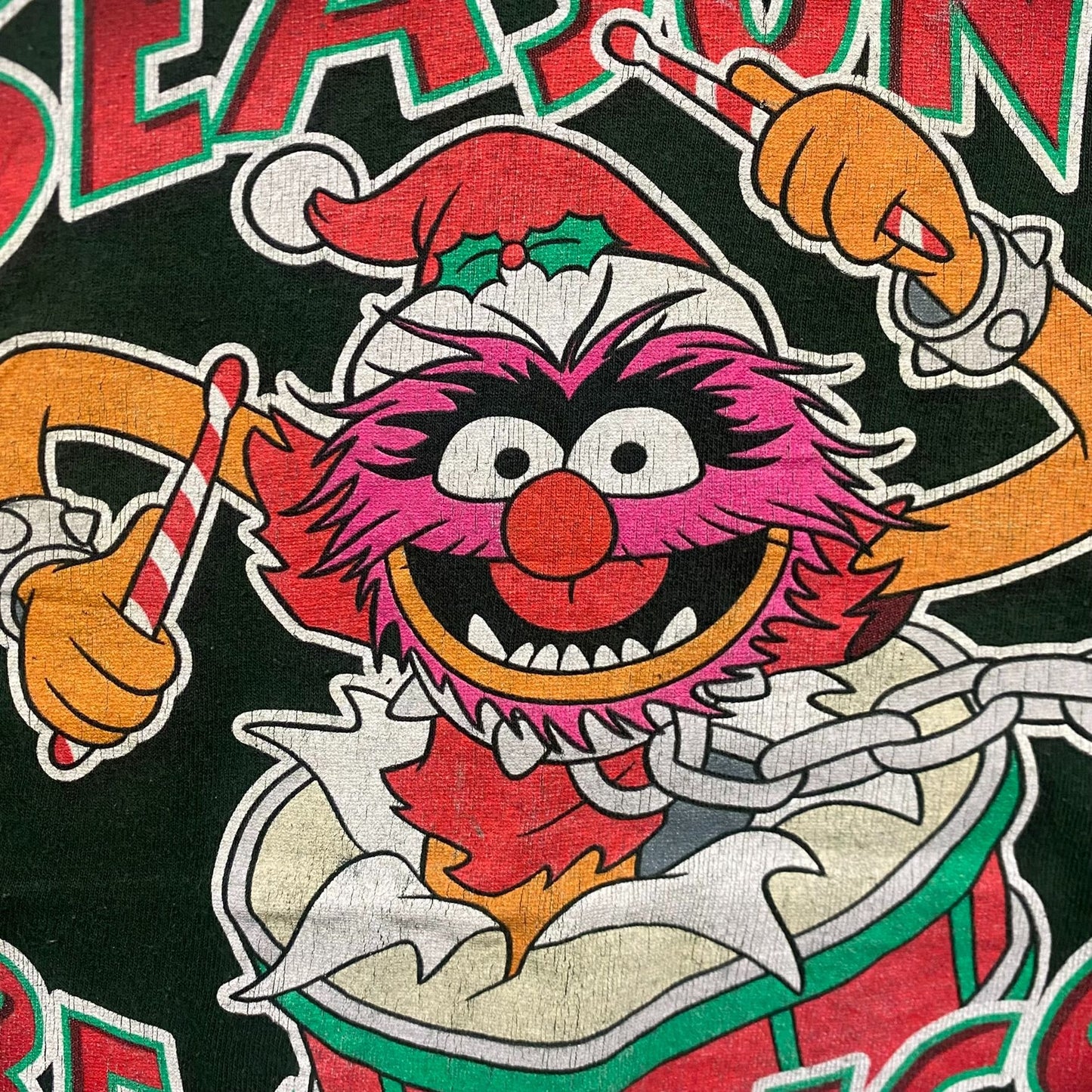 Vintage Y2K Muppets Christmas Funny Quote Baggy Cartoon Tee