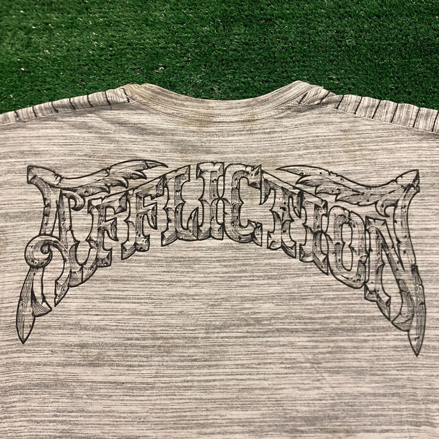 Affliction Fleur Cross Vintage Gothic Punk Biker T-Shirt