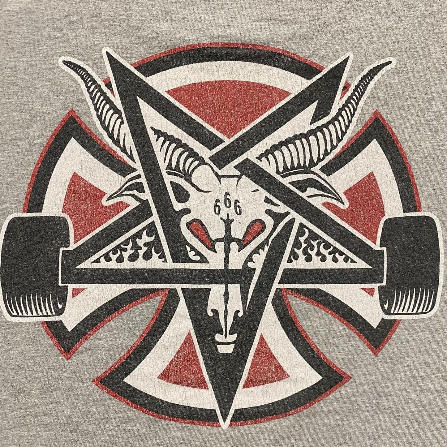 Vintage Y2K Independent Truck Thrasher Pentagram Baggy Tee