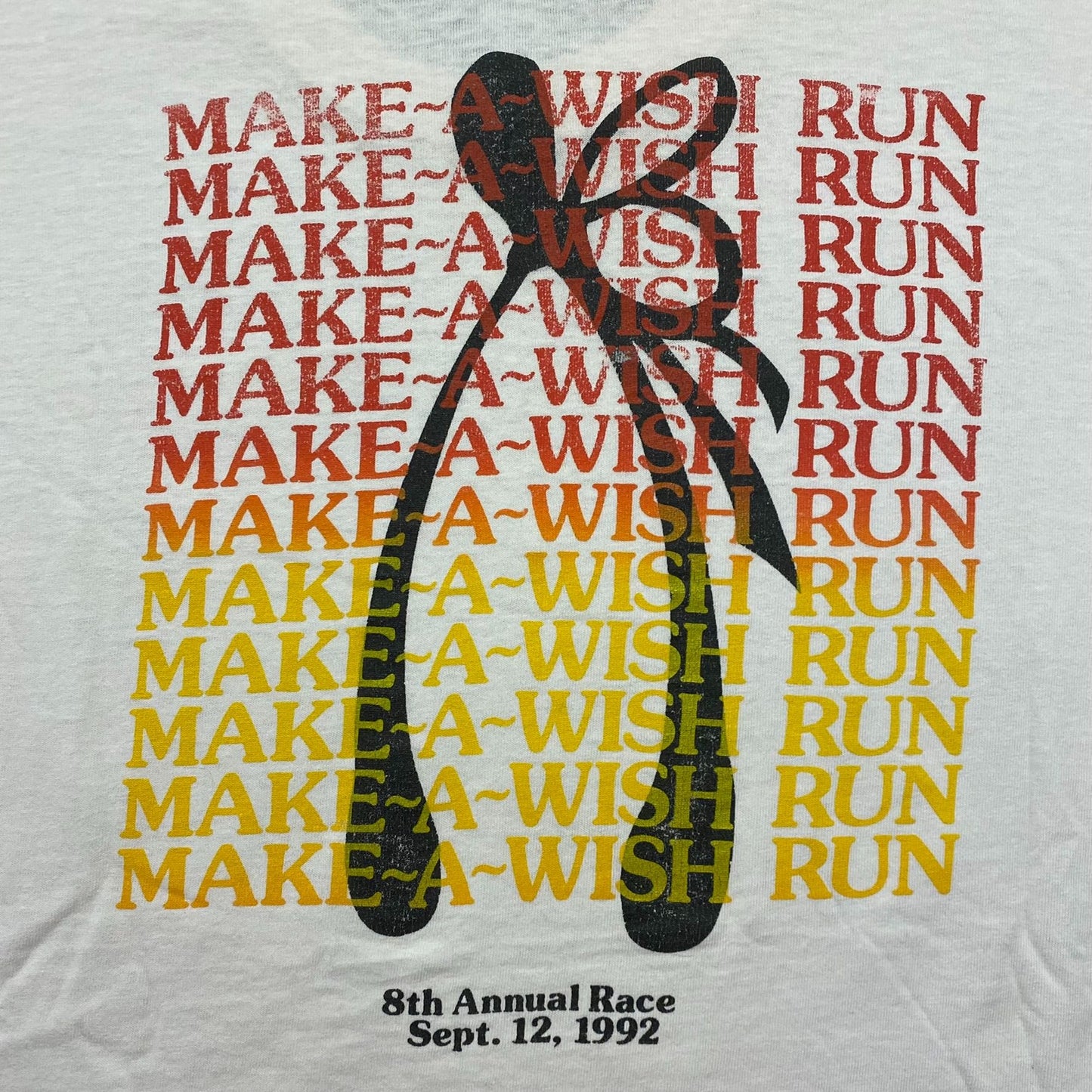 Make-A-Wish Run Vintage 90s Charity T-Shirt