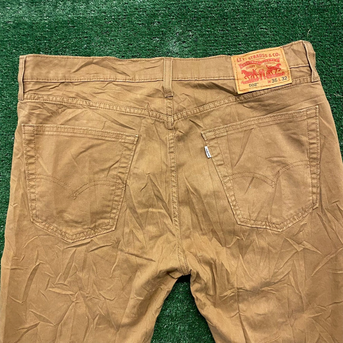 Levi's 502 Taper Fit Vintage Khakis Chinos Casual Pants