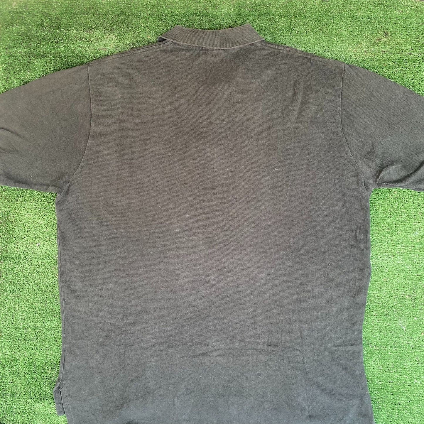 Vintage 90s Ralph Lauren Polo Shirt Black Logo Preppy Basic