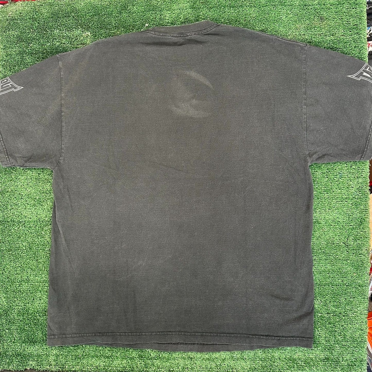 Vintage Y2K Tapout Believe T-Shirt MMA UFC Grunge Punk Boxy Black XL Streetwear