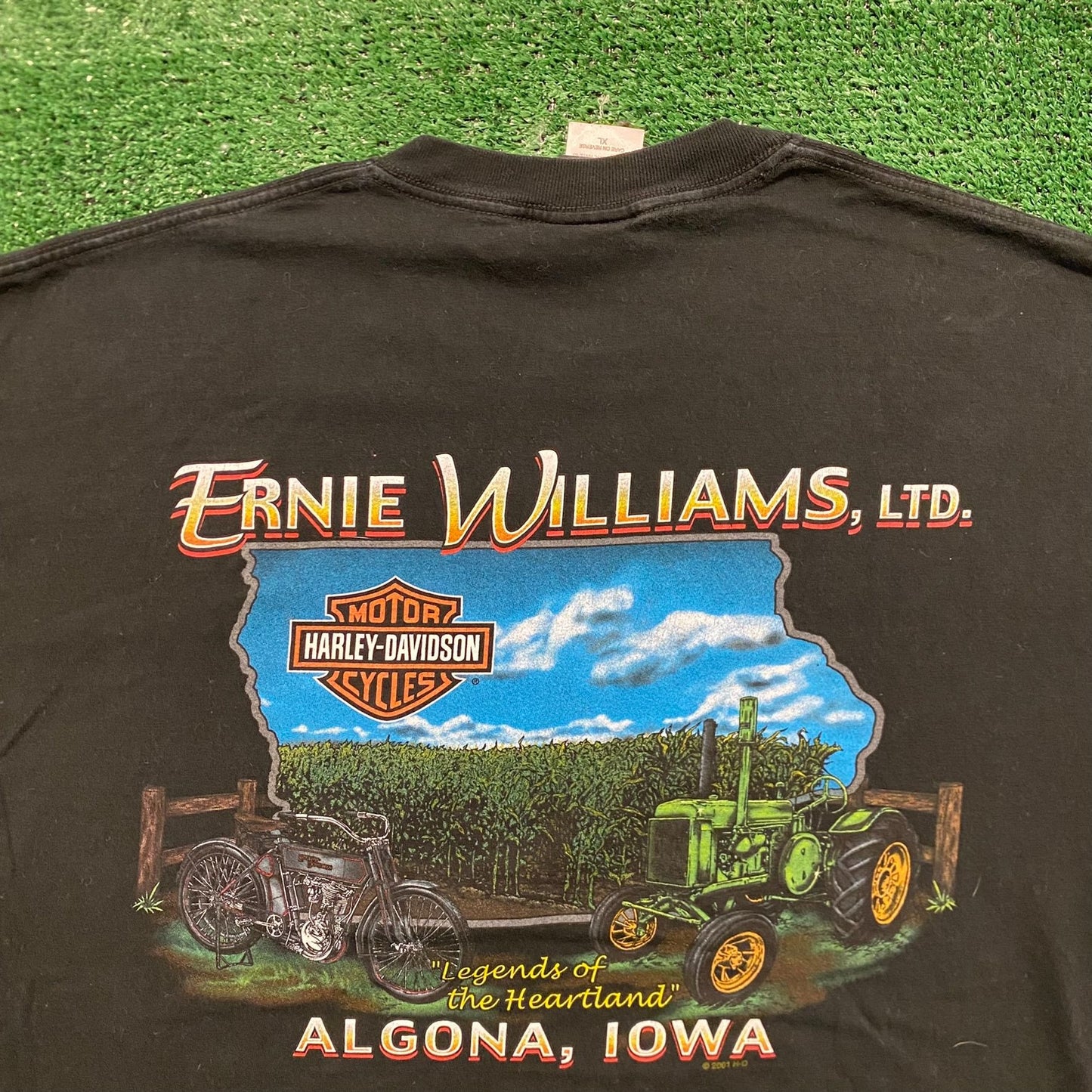 Harley Davidson Skull Vintage Moto Biker T-Shirt