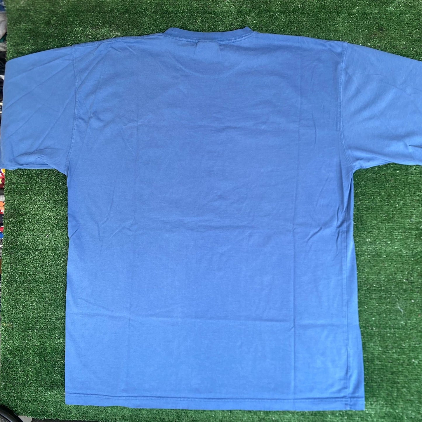 Vintage Y2K Reebok Logo Shirt Embroidered Blue Athletic Tee