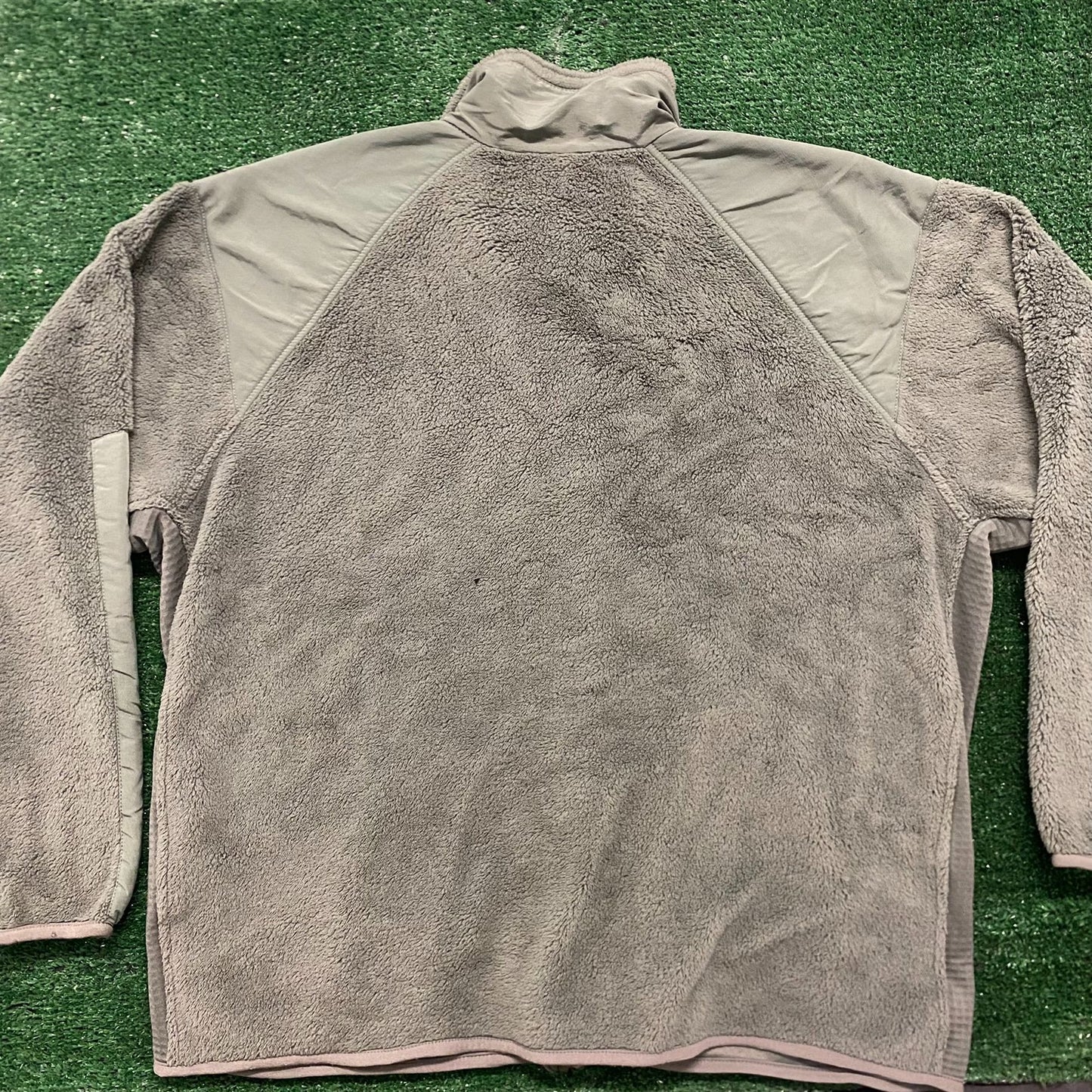 Vintage 90s Essential Olive Green Full Zip Fleece Jacket