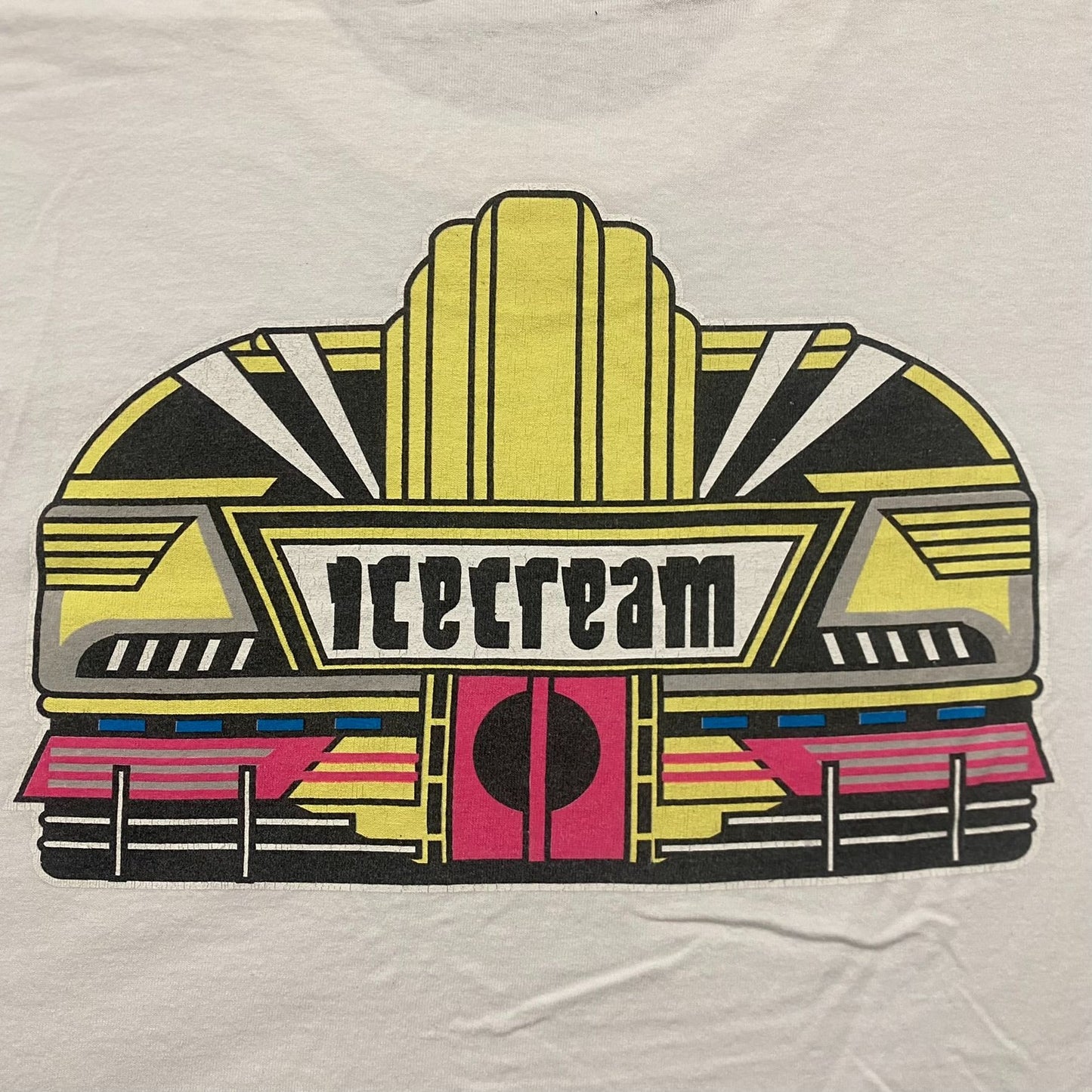 Vintage Y2K BBC Icecream Diner Logo Baggy Drill Skater Tee