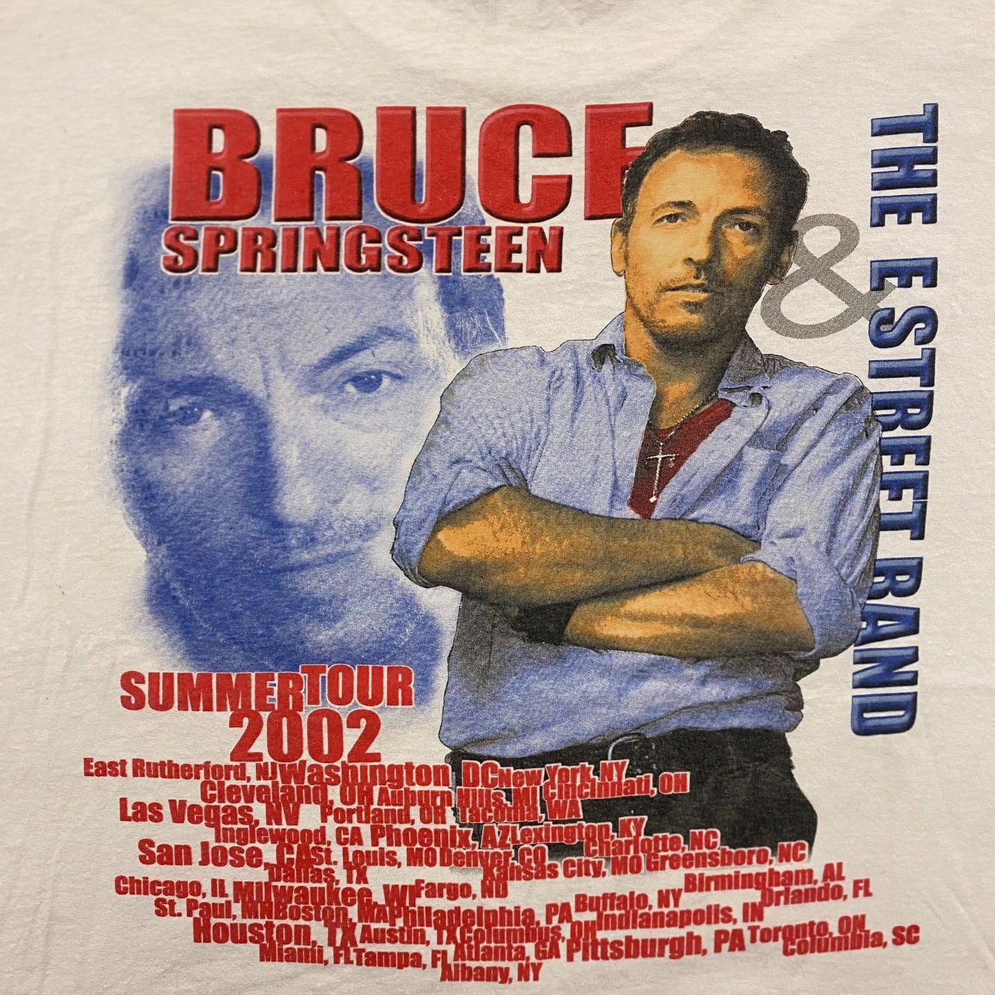 Bruce Springsteen Summer 2002 Vintage Rock Band T-Shirt