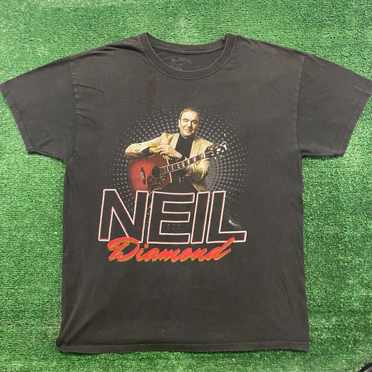 Vintage Y2K Neil Diamond Believer Essential Rock Band Tee