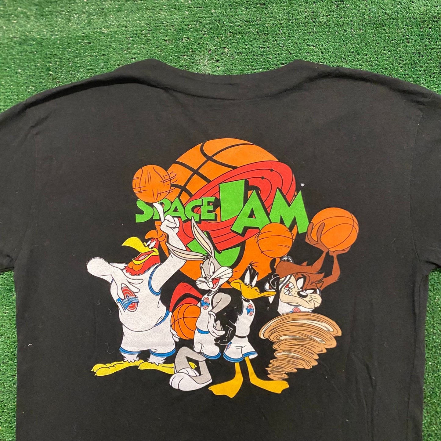 Space Jam Vintage Cartoon Movie Button Up Shirt