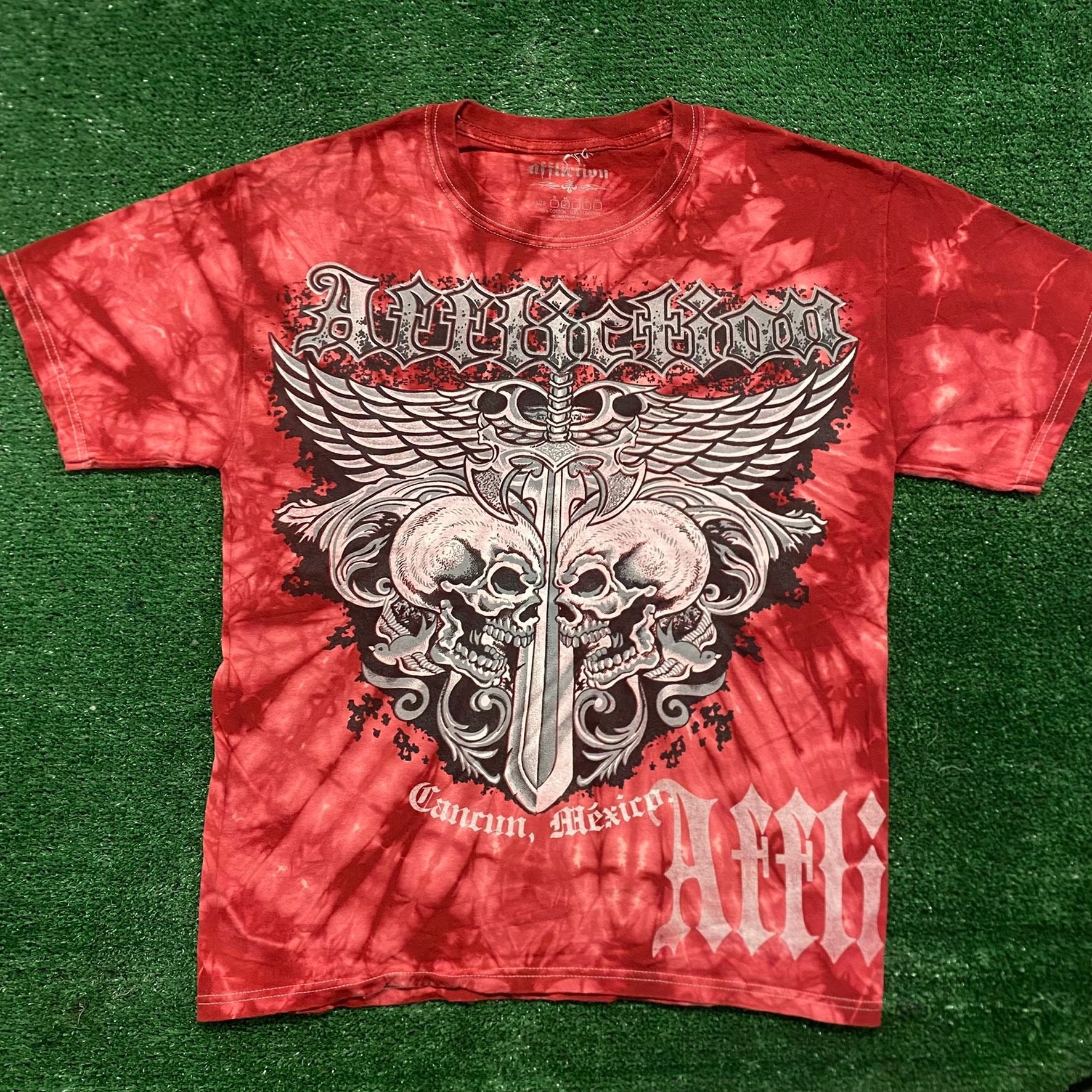 Vintage Y2K Affliction Skull Dagger Shirt Punk Goth Tee – Agent Thrift
