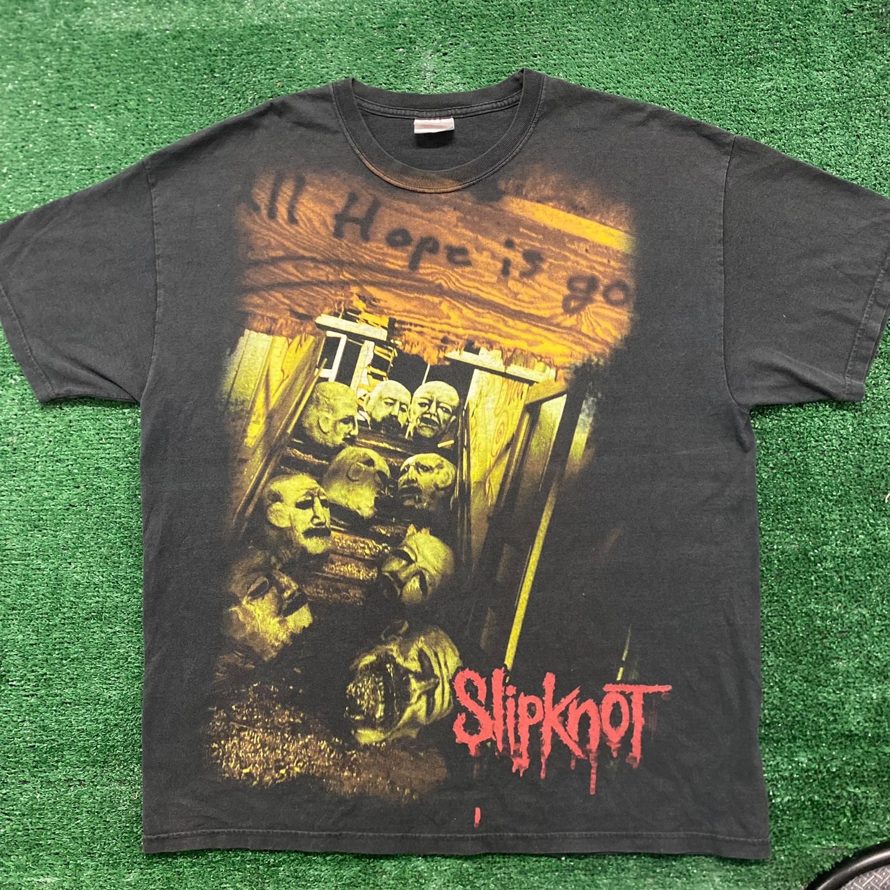 Vintage Y2K Slipknot All Hope Is Gone Metal Band T-Shirt – Agent Thrift