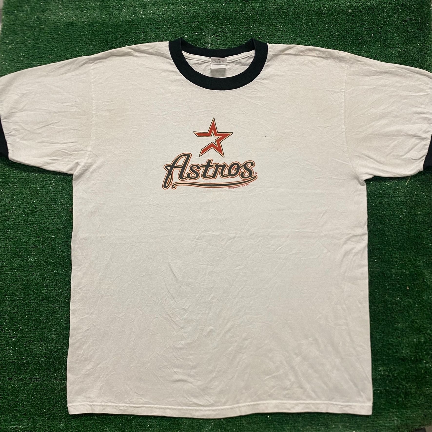 Vintage Y2K Essential Houston Astros Baseball Ringer T-Shirt – Agent Thrift