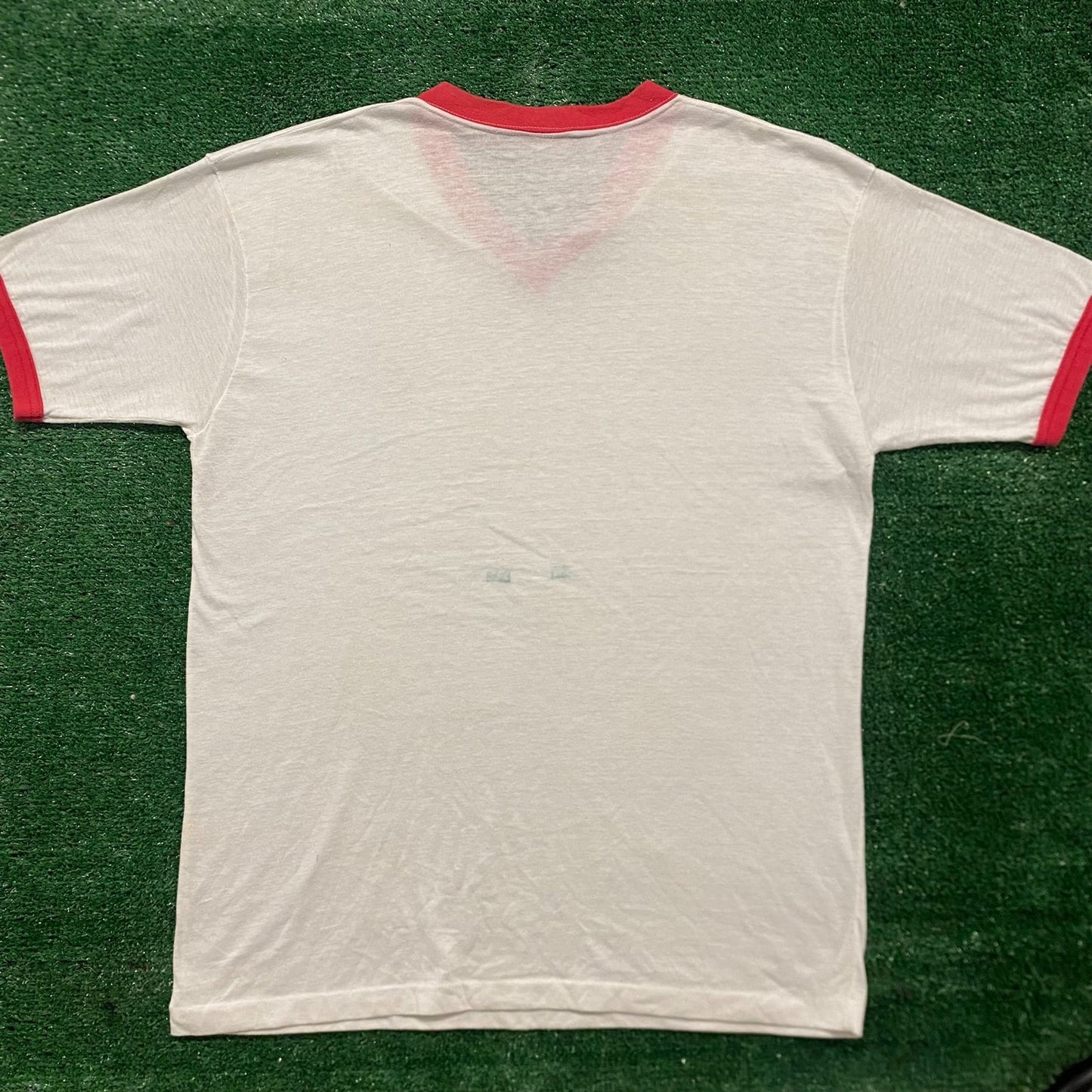 Vintage 80s Puerto Rico Tourist Single Stitch Ringer Tee